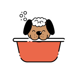 PNG image icon of a dog with transparent background