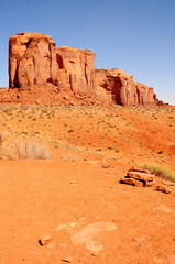 Desolate Monument Valley Arizona USA Navajo Nation