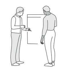 Business people working on project.