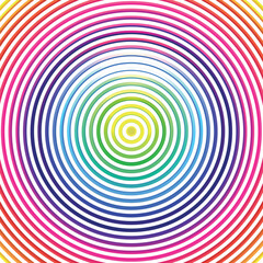 abstract rainbow background. Psychedelic Colorful Circles. Modern digital art texture. Surreal circles pattern. Vector illustration