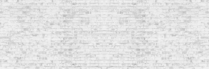 Gray brick vector grunge wall for background. Panorama view brick wall image. 