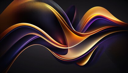 Abstract modern wave glow background, AI generated