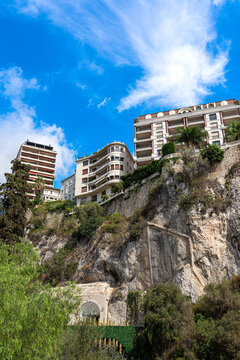Houses on the hill near Saint Devota in Monaco
