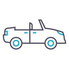 Png image of a car in lines on a transparent background