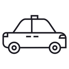 Png image of a car in lines on a transparent background