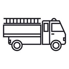 Fire truck icon png image with transparent background