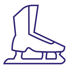 Ice skates icon png image with transparent background