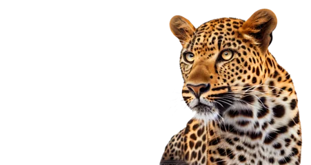 Foto op Plexiglas leopard in front on a transparent background. generative AI © I LOVE PNG