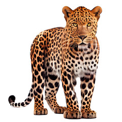 leopard on a transparent background. generative AI