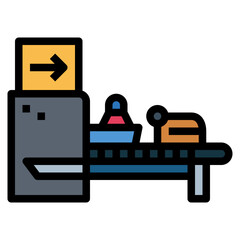 scanning filled outline icon style