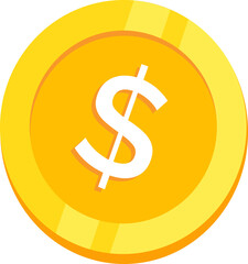 Coin and money cash icon