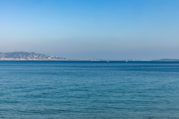 Obraz premium View of the Bay of Cannes, Côte d'Azur, France