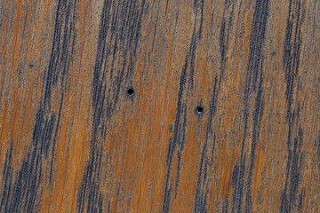Obraz premium Closeup of a brown wooden board