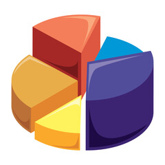 statistics pie infographic