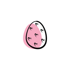 Happy Easter egg illustration