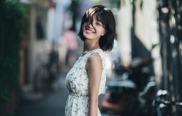 portrait of an asian young woman