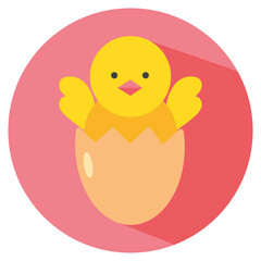 yellow chick icon png image with transparent background