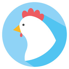 hen icon png image with transparent background