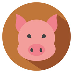 pig icon PNG image with transparent background
