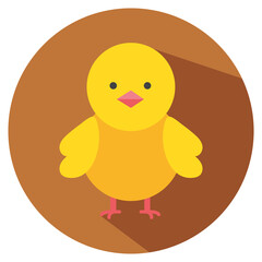 yellow chick icon png image with transparent background