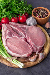 New York Steak with rosemary, salt and pepper