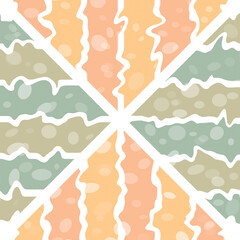 Fun doodle pattern background, abstract shapes, geometry, and colors. Modern patterns, contemporary art, square composition