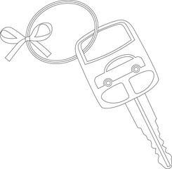 Car Loans Indian Banking. Buying or renting a new red car. Vector illustration in a trendy flat style isolated on white background for web banner design or marketing materials