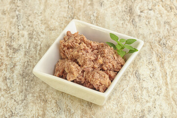 Canned tuna fish for salad