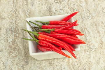 Hot and spicy chili pepper
