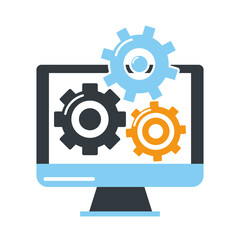 Computer screen icon png image with transparent background