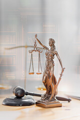 lawyer lady justice, The Statue of Justice or Iustitia, Justitia the Roman goddess of Justice,...