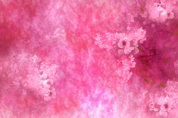 Spring texture in pink pastel colours, Generative AI