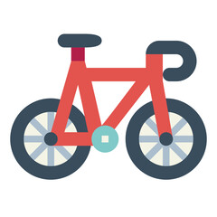 road bikes flat icon style