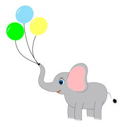 baby elephant vector illustration