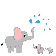 baby elephant vector illustration
