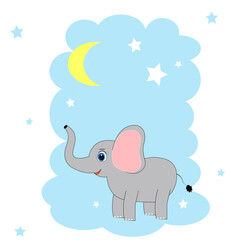 baby elephant vector illustration