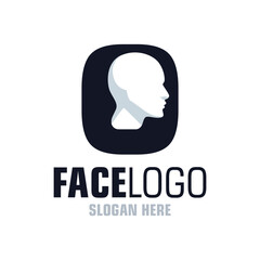 Letter O Face Logo Design Template Inspiration, Vector Illustration.