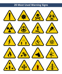 Set of Warning Signs
