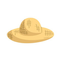 straw hat farmer accessory