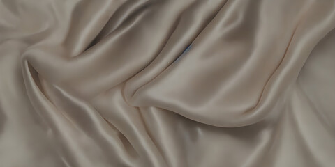 silk fabric grey, satin fabric, textured background for presentation, silk clothe folds, silk fabric texture, AI generated
