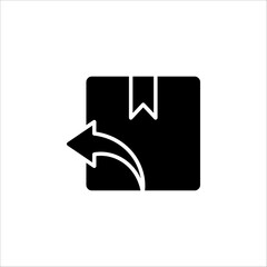 Vector return shipping icon. simple thin line icons for websites, web design, mobile app, infographics