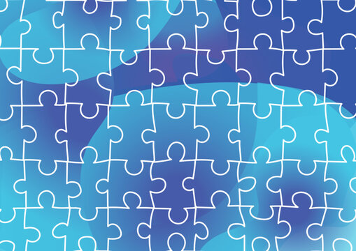 Illustration de puzzle pour la Journée mondiale de sensibilisation à l'autisme 