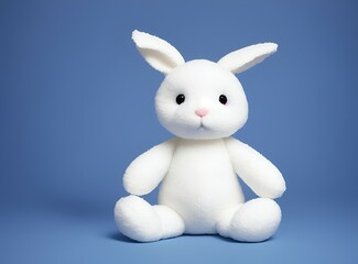 White rabbit toy. Created with generated ai
