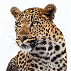 leopard in front of a background generative AI
