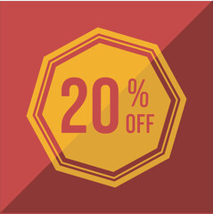 % off promotion discount banner for general stores