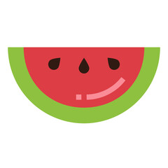 watermelon flat icon style