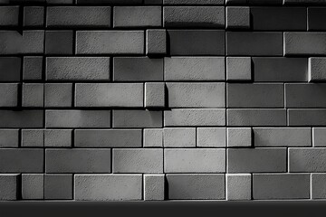 The Perfect Backdrop: Gray Concrete Block Wall Background for Your Social Media Posts - Generative AI