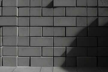 Bring a Touch of Urban to Your Design with a Gray Concrete Block Wall Background - Generative AI