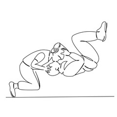 couple in love lie with a jack