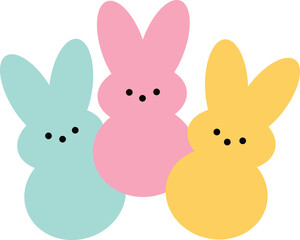 Obraz na płótnie Canvas easter eggs bunny vector design